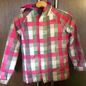 The North Face Winter Jacket-Girls Sz Med 10/12 With Zip In 550 Down Filled Vest